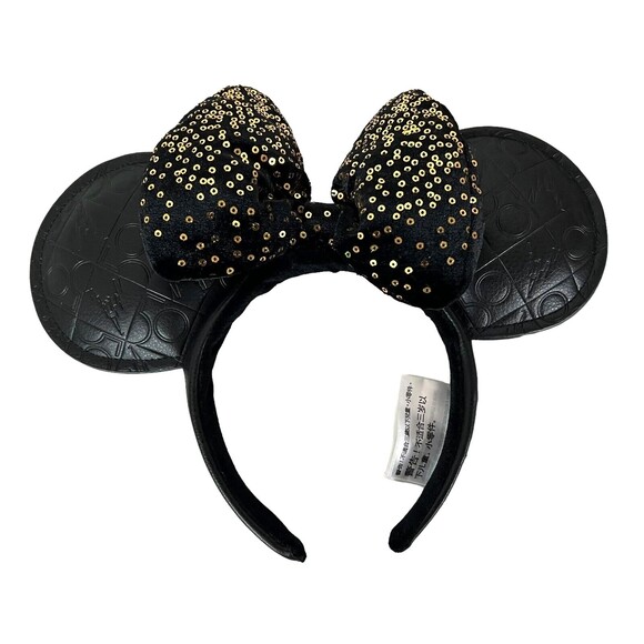Walt Disney World 50th Anniversary Minnie Mouse Ears Headband Black & Gold NWOT main image 6